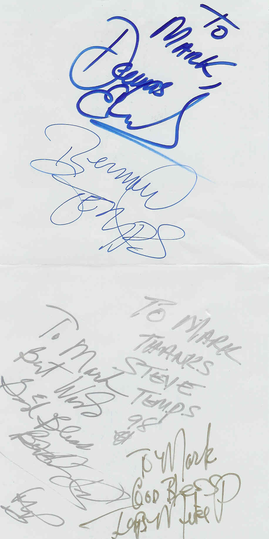 Temptations Autographs